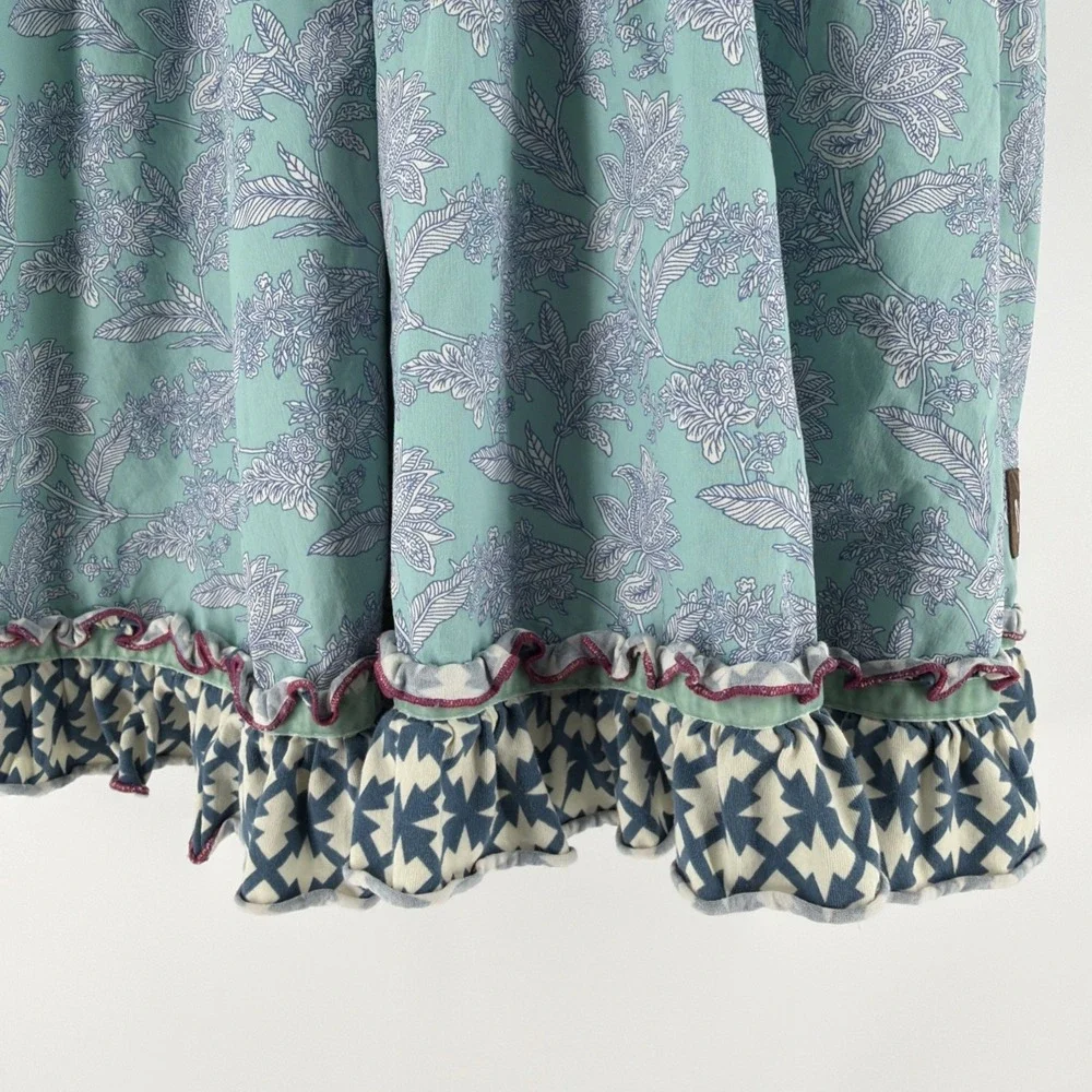 Matilda Jane Tidal Toile Smocked Ruffle Dress Size 10 Boho‎ Western - Picture 5 of 6
